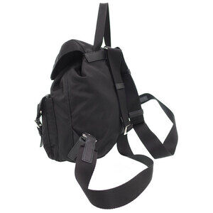 Prada Tessuto Backpack Black Daybag Rucksack Pocket Two